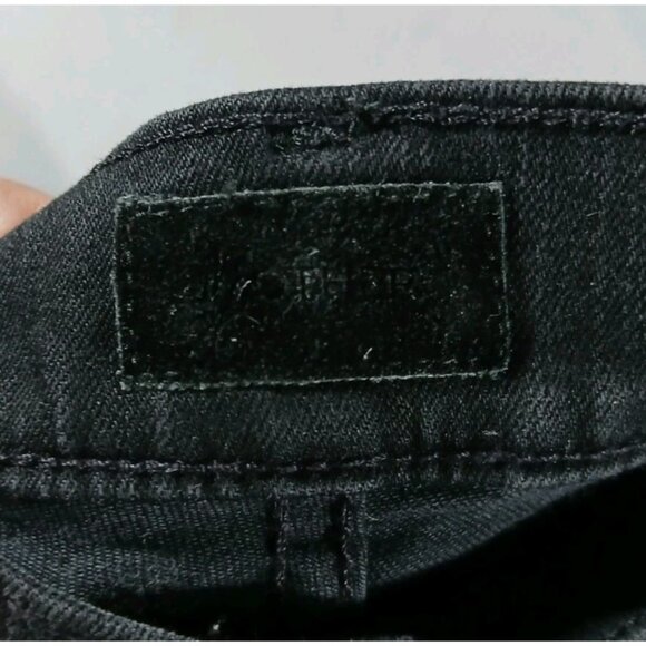 Mother The Hustler Ankle Jeans Size 31 Not Guilty Black High Rise Cotton - Picture 5 of 11